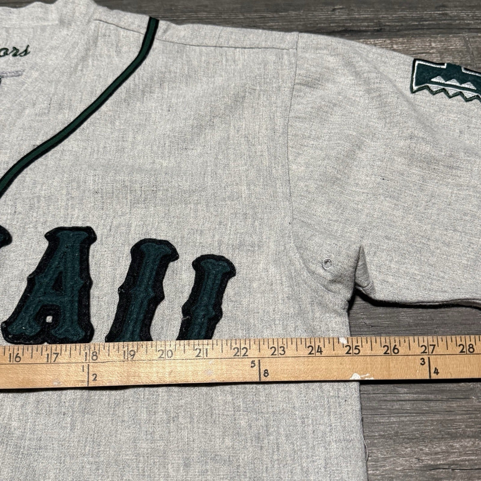 VTG COLOSSEUM HAWAII RAINBOWS WOOL BLEND HEATHER BASEBALL #1 JERSEY SZ XL Yesterday's Fits Clothing Fashion Vintage Streetwear Fashion Item