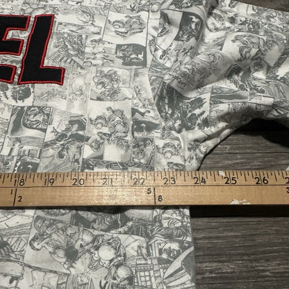 Y2K MARVEL UNIVERSAL STUDIOS AOP ALL OVER PRINT HOODIE ZIP UP SWEATSHIRT SZ L Yesterday's Fits Clothing Fashion Vintage Streetwear Fashion Item