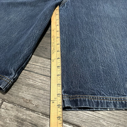 VTG Y2K FUBU COLLECTION BLUE DENIM BAGGY JEAN SHORTS JORTS WIDE LEG SZ 38 Yesterday's Fits Clothing Fashion Vintage Streetwear Fashion Item