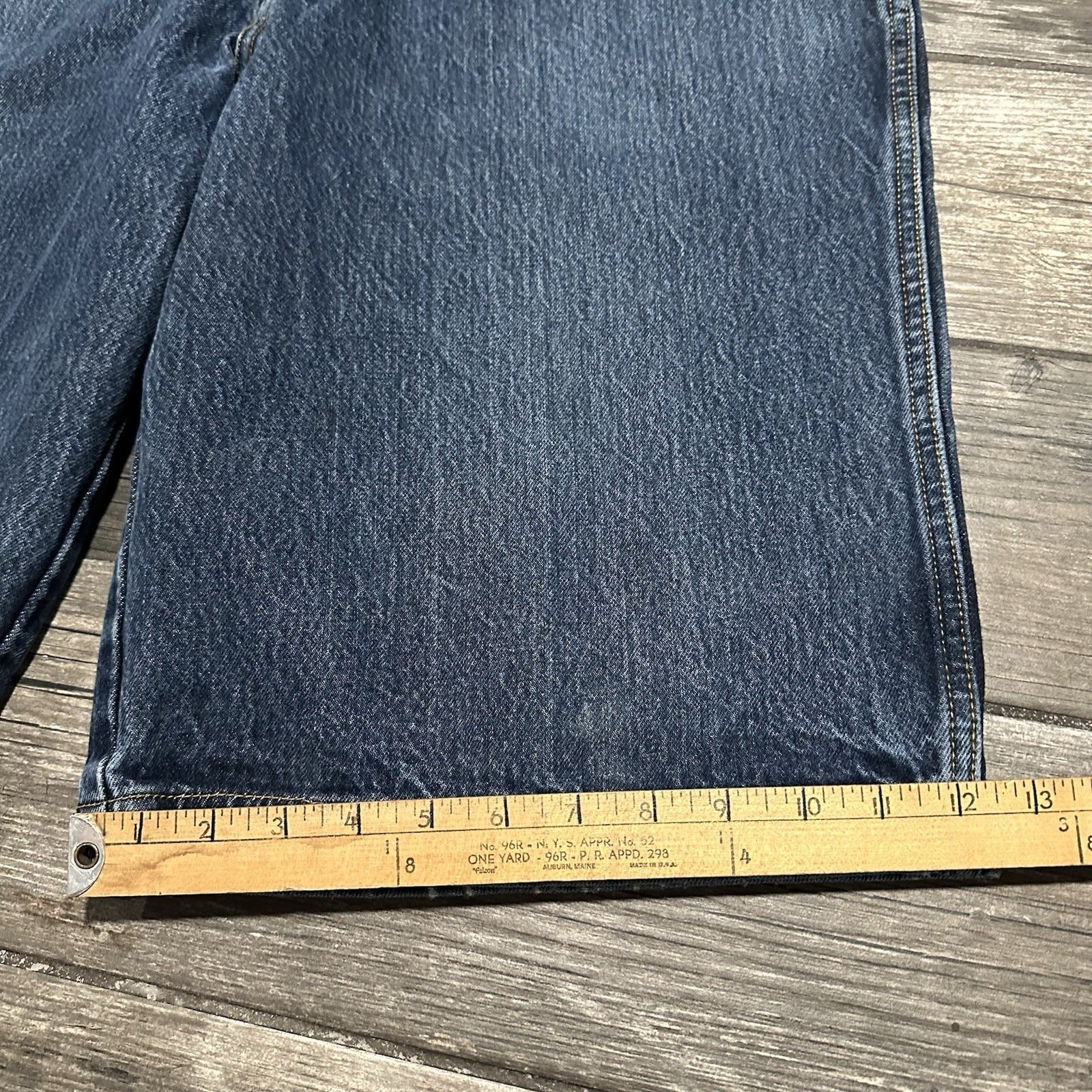 VTG Y2K FUBU COLLECTION BLUE DENIM BAGGY JEAN SHORTS JORTS WIDE LEG SZ 38 Yesterday's Fits Clothing Fashion Vintage Streetwear Fashion Item