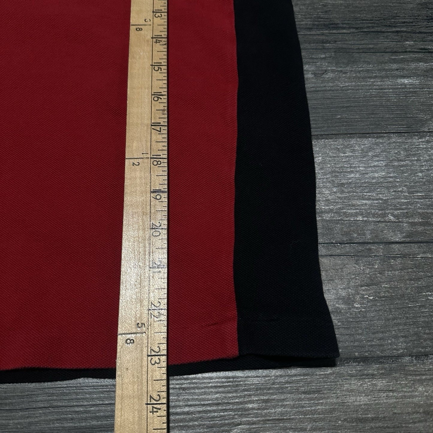 POLO RALPH LAUREN GERMANY BIG PONY RED BLACK SHIRT COLLARD SHIRT SZ S Yesterday's Fits Clothing Fashion Vintage Streetwear Fashion Item