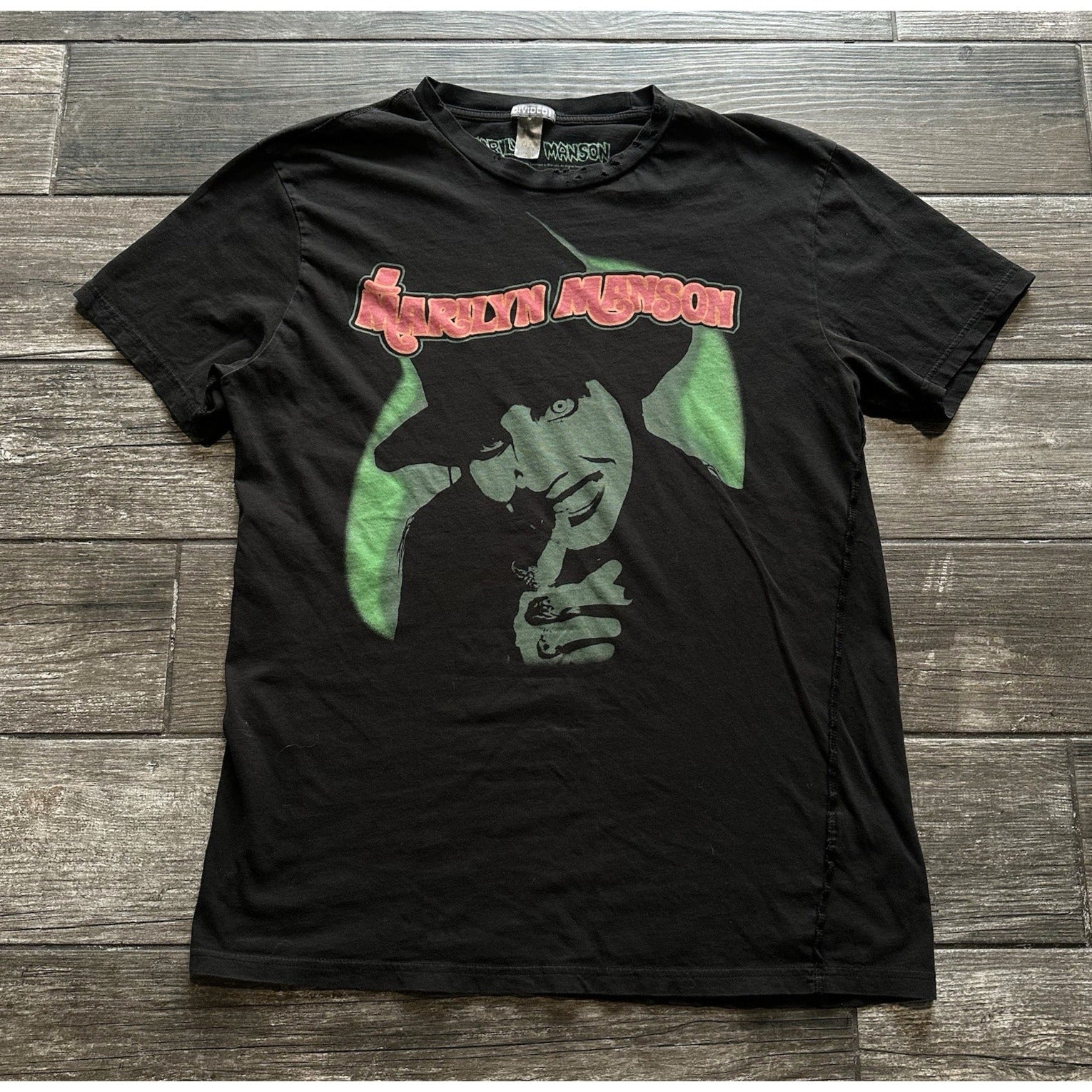 MARILYN MANSON SMELLS LIKE CHILDREN WONKA 2017 TOUR PROMO BLACK T-SHIRT SZ S Yesterday's Fits Clothing Fashion Vintage Streetwear Fashion Item