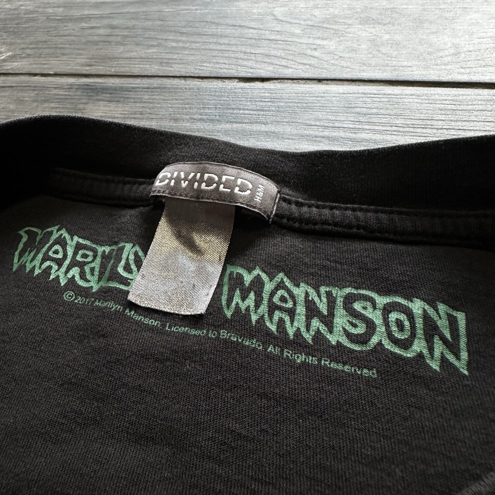 MARILYN MANSON SMELLS LIKE CHILDREN WONKA 2017 TOUR PROMO BLACK T-SHIRT SZ S Yesterday's Fits Clothing Fashion Vintage Streetwear Fashion Item