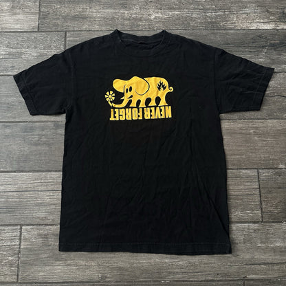 VTG BLACK LABEL SKATE SKATEBOARDING NEVER FORGET ELEPHANT GRAPHIC T-SHIRT SZ S Yesterday's Fits Clothing Fashion Vintage Streetwear Fashion Item