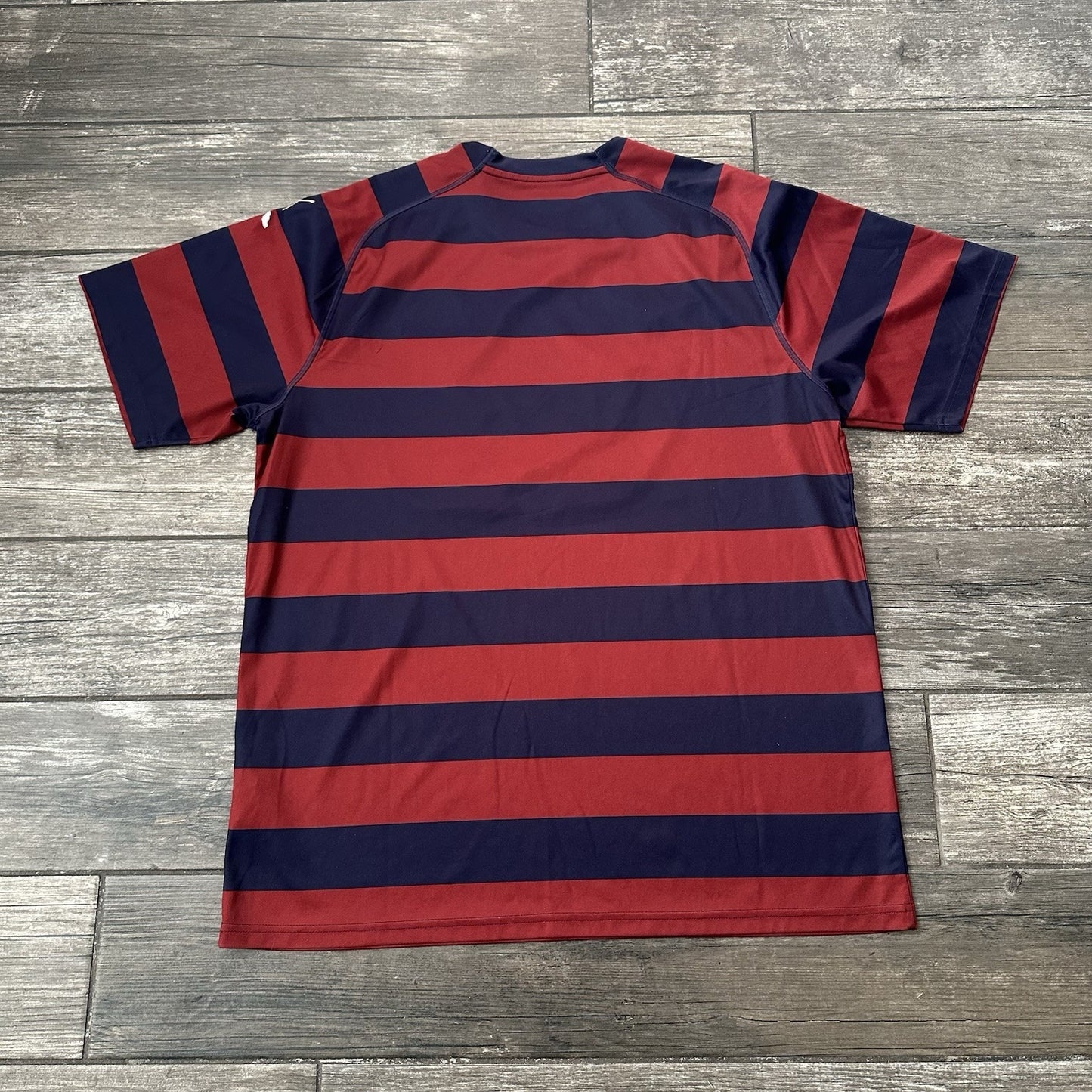 2018-19 PUMA NEWCASTLE UNITED FUN88 STRIPED RED BLUE SOCCER JERSEY SHIRT 2XL Yesterday's Fits Clothing Fashion Vintage Streetwear Fashion Item