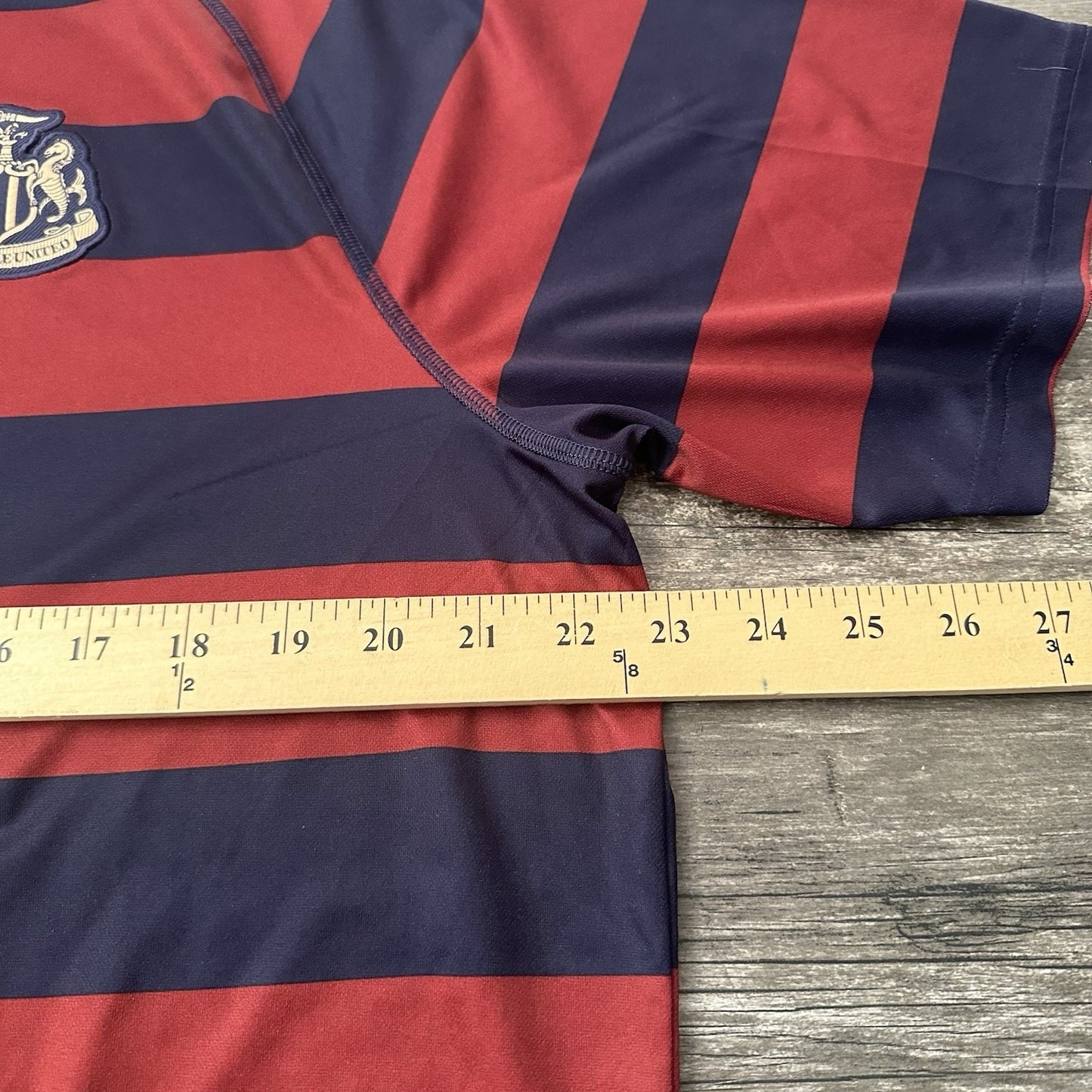 2018-19 PUMA NEWCASTLE UNITED FUN88 STRIPED RED BLUE SOCCER JERSEY SHIRT 2XL Yesterday's Fits Clothing Fashion Vintage Streetwear Fashion Item