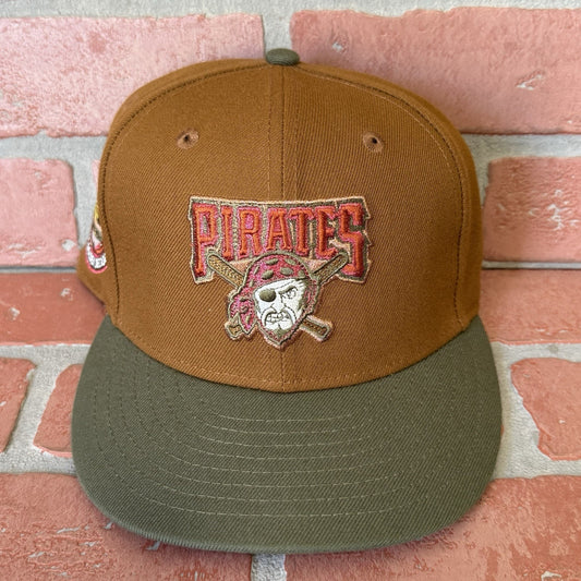 NEW ERA PITTSBURGH PIRATES THREE RIVER STADIUM FITTED BASEBALL HAT PATCH 6 7/8 Yesterday's Fits Clothing Fashion Vintage Streetwear Fashion Item